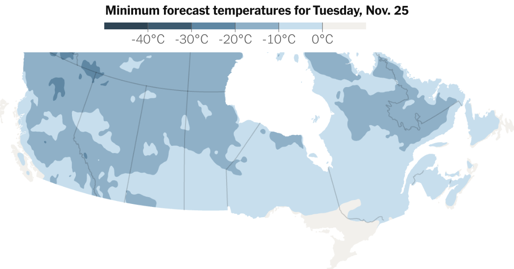 Freezing Temperatures Forecast: Tracking Low Temperatures in Canada