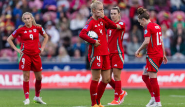 International Football, UEFA Women’s Euro 2025 qualifier League B match between Wales Women and Ukraine Women at Parc y Scarlets, Llanelli, Wales, UK.