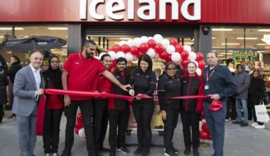 Dozens queue for new Iceland store opening in Harrow