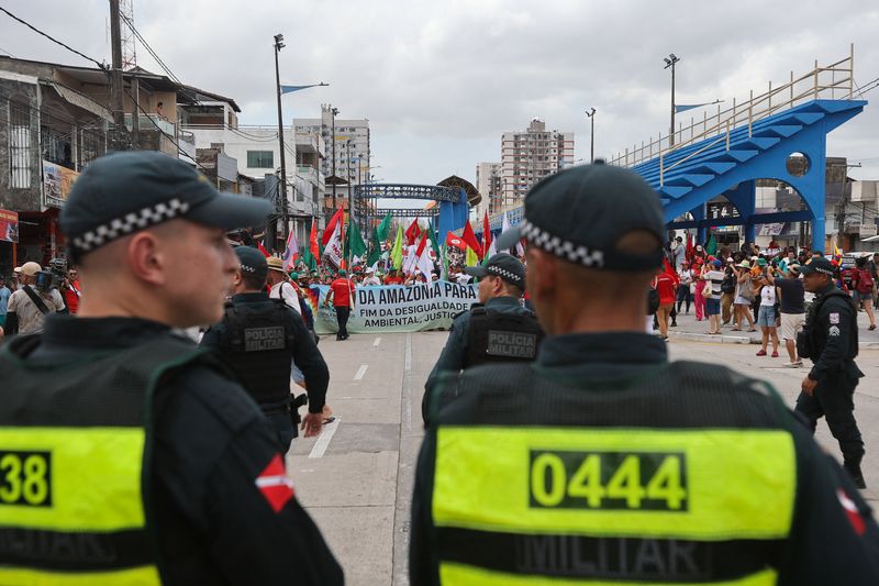 Climate protesters swelter in Brazilian sun outside COP30 summit