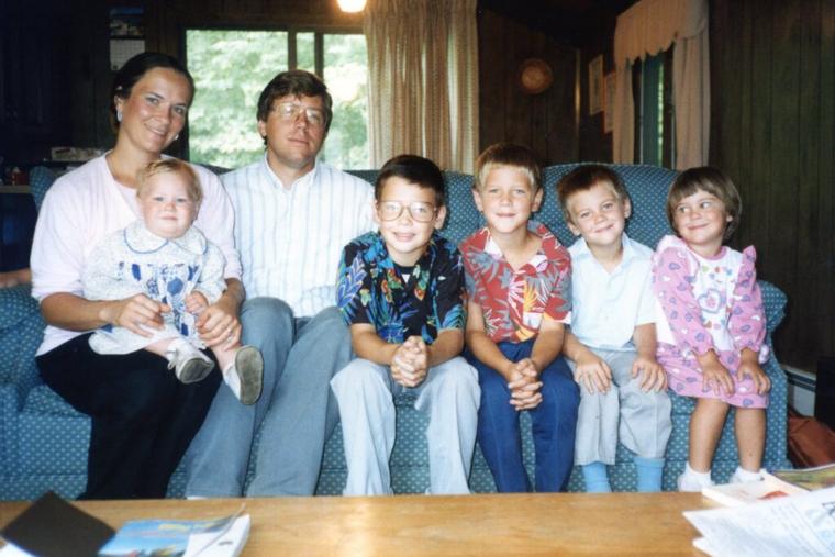 Ruth Pakaluk, with her husband and five of their children