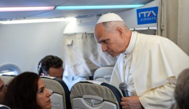 Pope Leo addresses Gaza, Ukraine and hopes for Christian unity in first plane press conference