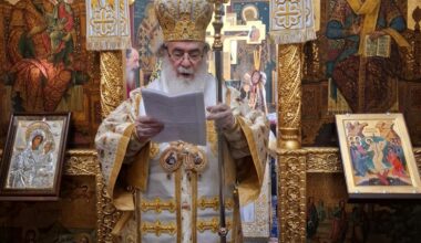 Speech of Patriarch Theophilos III at the Celebration of the Formal Recognition of Father Ioan Meiu as the Representative of the Patriarch of Romania in Jerusalem - Jerusalem Patriarchate