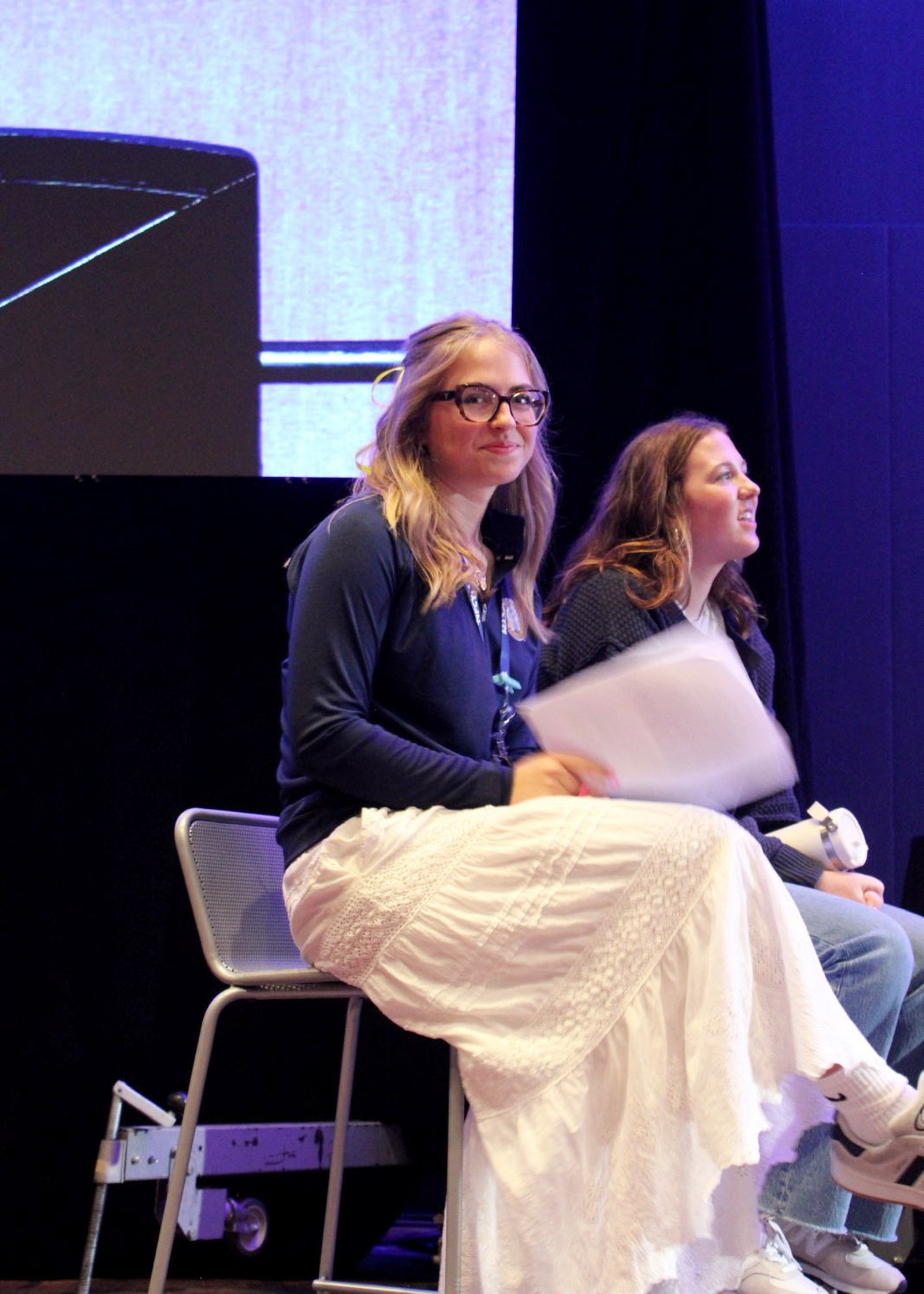 Khloe Duneske, a 17-year-old junior from Mercy High School in Farmington Hills and a parishioner at Our Lady of Victory in Northville, was one of seven high school students from across the country chosen to share their testimony during breakout sessions at the conference as part of the Marian University Preach Challenge.