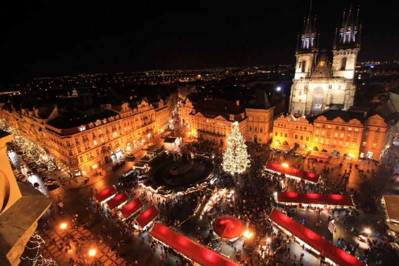 Old Town Square and Wenceslas Square Markets