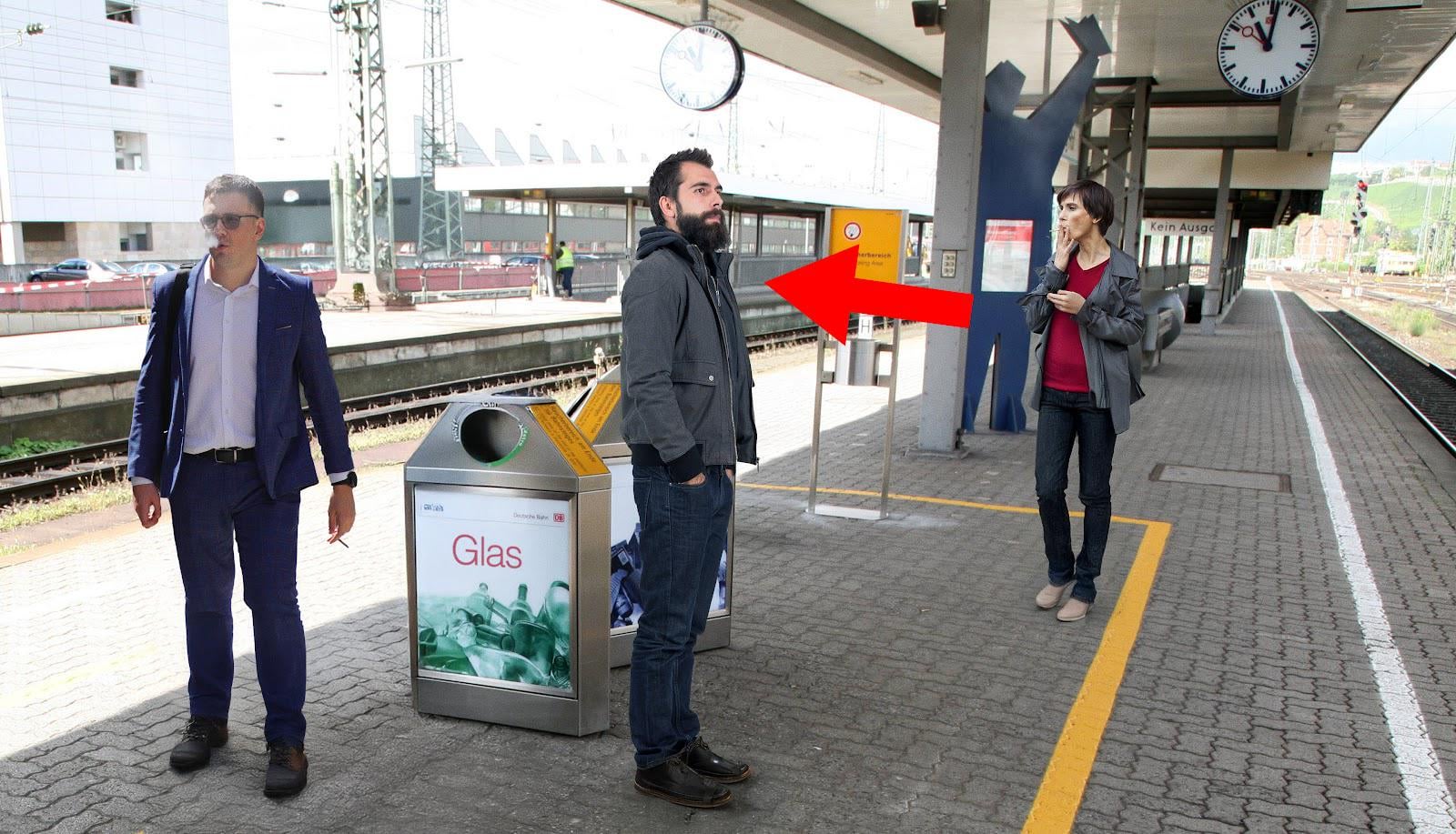 Stand im Raucherbereich: Nichtraucher muss 2500 Euro Bußgeld zahlen