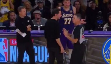 Dončić do sodnika, kar je naredil trener Lakersov, pa je osupnilo vse