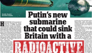 Новата подводница на Путин може да потопи Великобритания с радиоактивно цунами