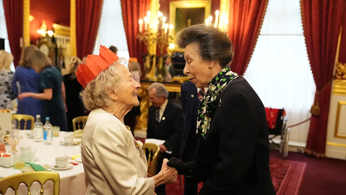 Princess Royal hosts veterans for festive tea party