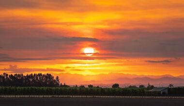 Sunset photos: Tongariro fire turns Hawke’s Bay skies red