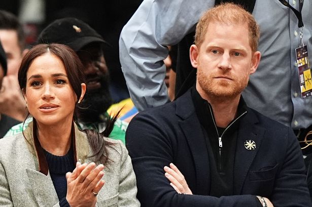 Prince Harry and Meghan Markle are pictured at the Invictus Games in Vancouver, Canada