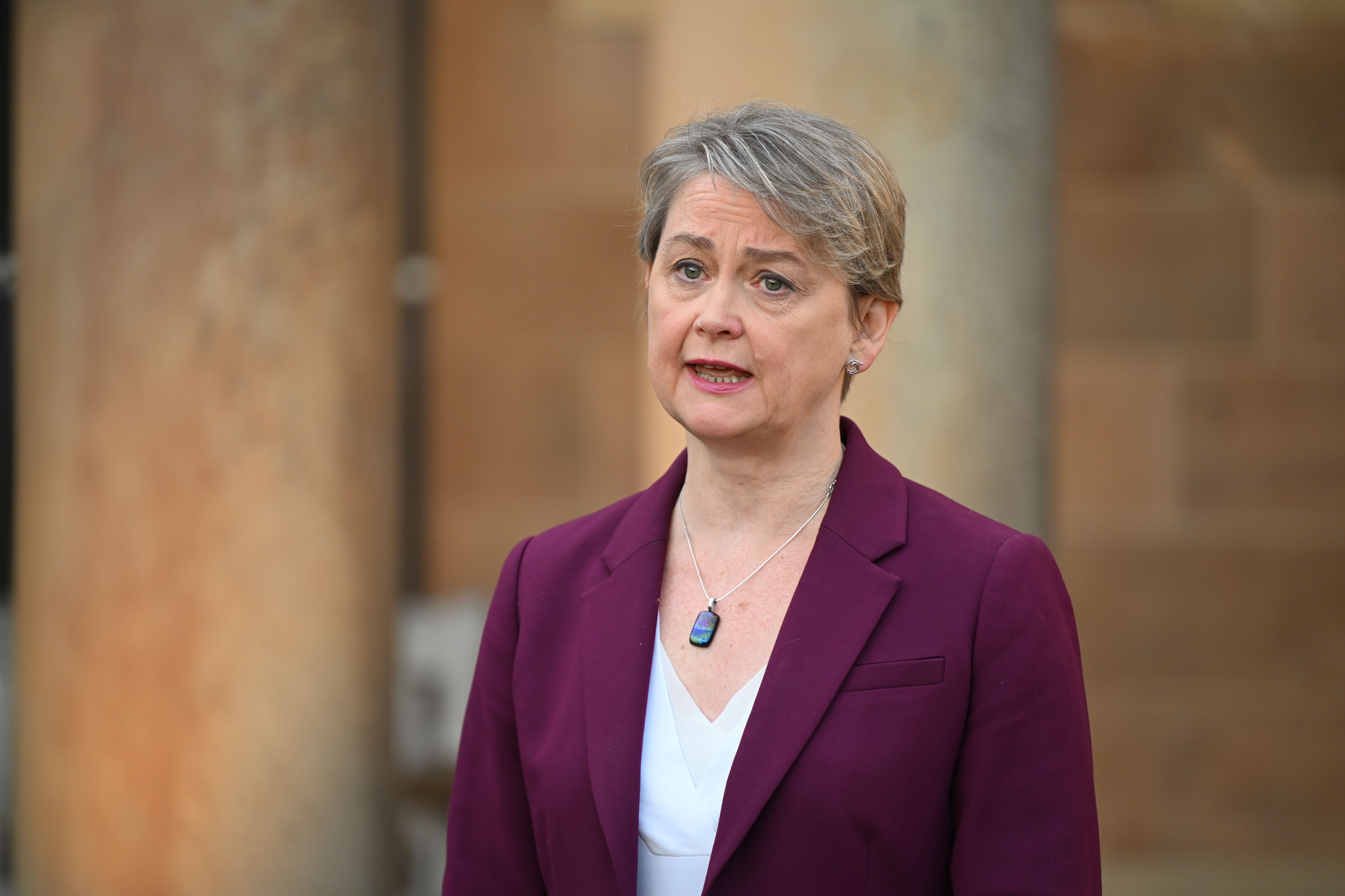 Yvette Cooper also announced that the UK would provide another £13 million in aid for Ukraine