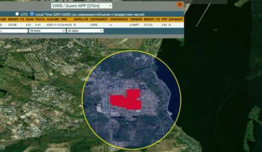 NASA satellite imagery shows the scale of the fire at Saratov oil refinery following yesterday's strike.