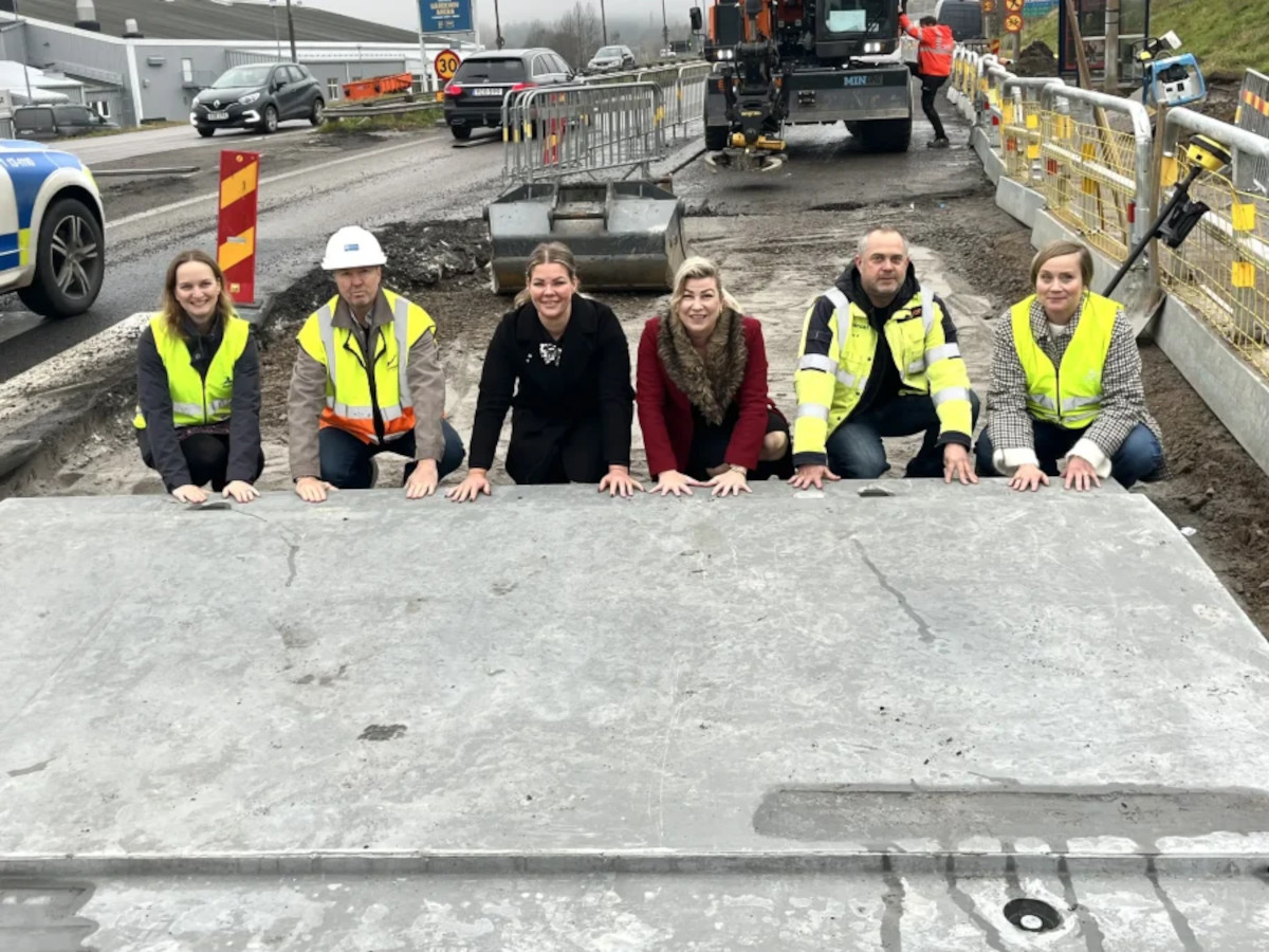 Graphene-enhanced speed bumps installed in Sundsvall, Sweden
