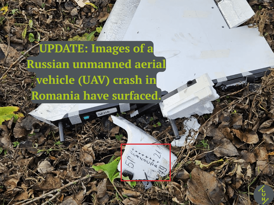 UPDATE: Photos surfaced showing that a Russian UAV, which had previously violated Romanian airspace, has CRASHED in Romania. Russian aggression against Ukraine starts to put other European countries' citizens in danger of direct physical harm, up to the point of posing a risk to life.