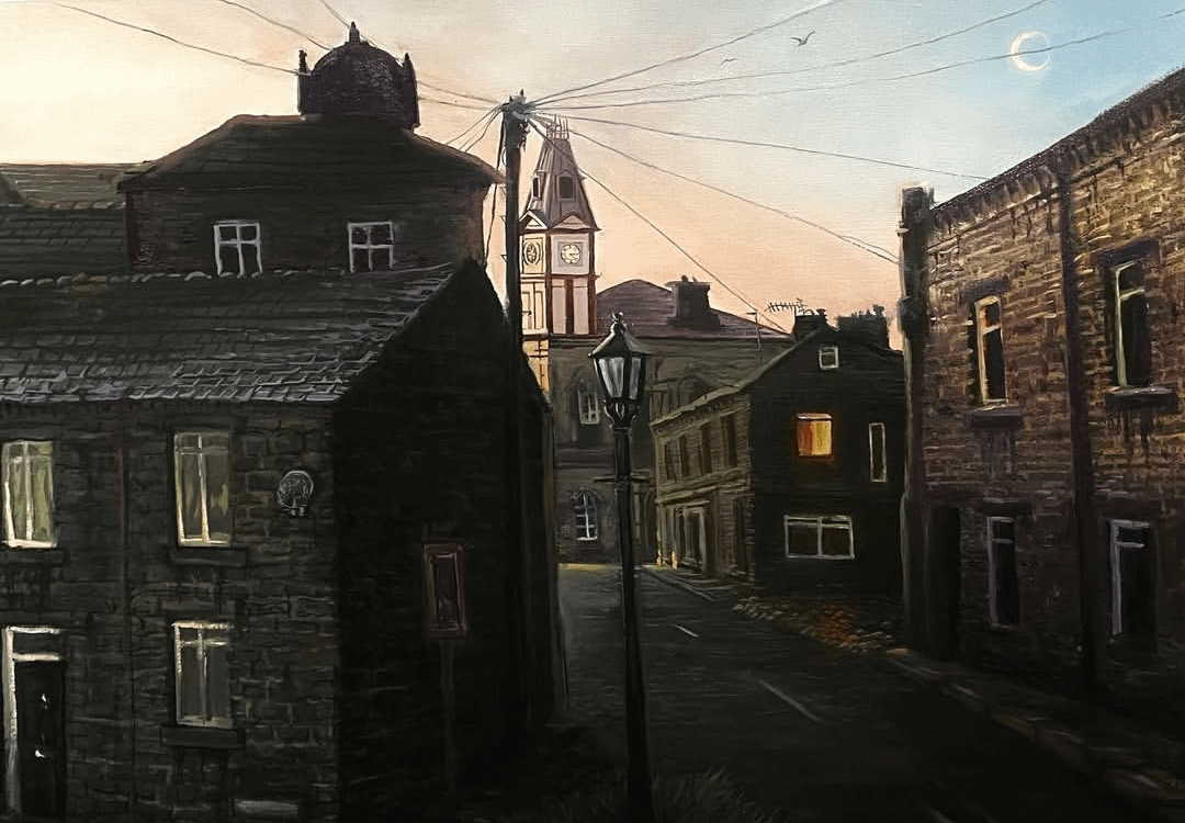 An oil painting i did of Marsden, Huddersfield