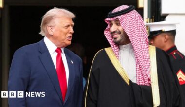 Trump welcomes Saudi's crown prince to White House, with Ronaldo also due to attend - live updates