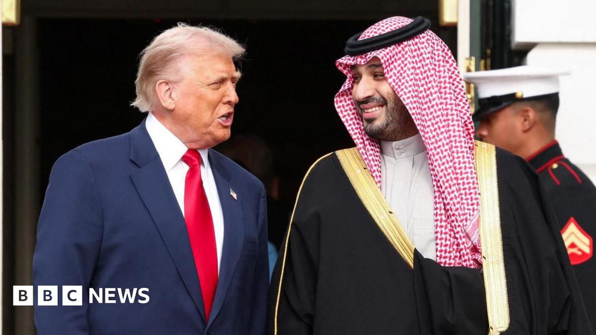 Trump welcomes Saudi's crown prince to White House, with Ronaldo also due to attend - live updates