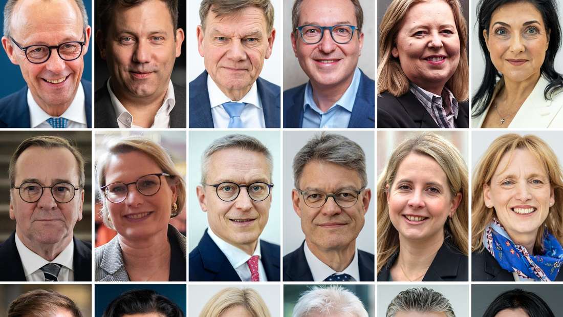 17 Ministerinnen und Minister, dazu ein Bundeskanzler namens Friedrich Merz: Sie bilden das Kabinett der Koalition aus CDU, CSU und SPD und damit die 25. Bundesregierung Deutschlands.