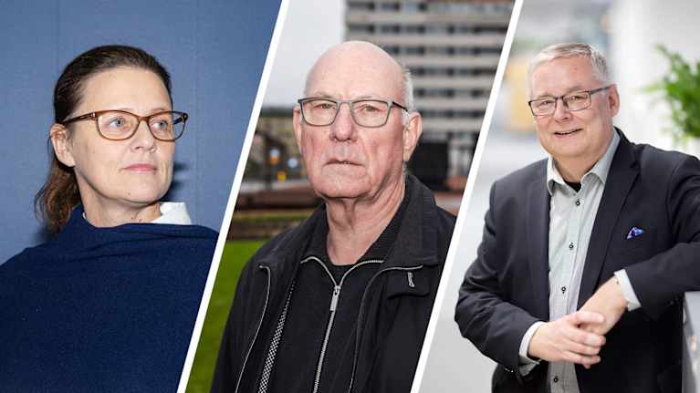 Kuvakollaasissa Kati Kallimo, Tony Melville ja Jaakko Herrala.