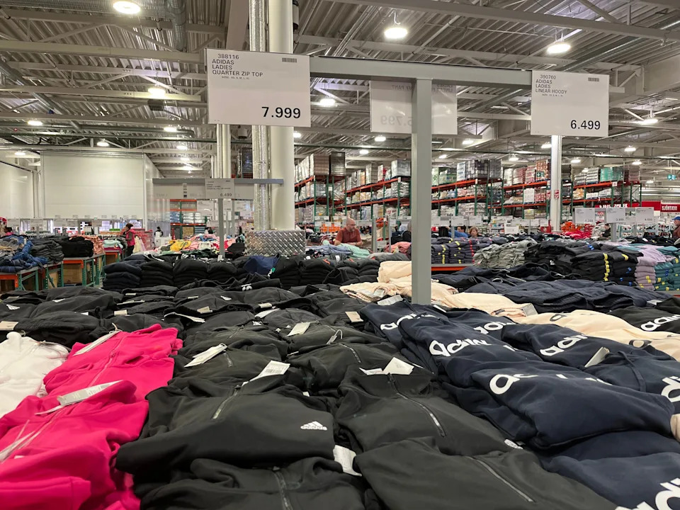 Clothes at Costco in Iceland.