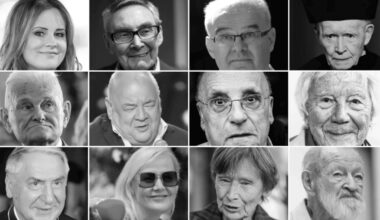 From the top left: Joanna Kołaczkowska, Marian Turki, gen. Waldemar Skrzypczak, Adam Strzembosz, Bogusław Nizieński, Stanisław Soyka, Marcel Łoziński, Tadeusz Rolke, abp Józef Kowalczyk, Katarzyna Stoparczyk, Jadwiga Jankowska-Cieślak and Juliusz Kulesza.