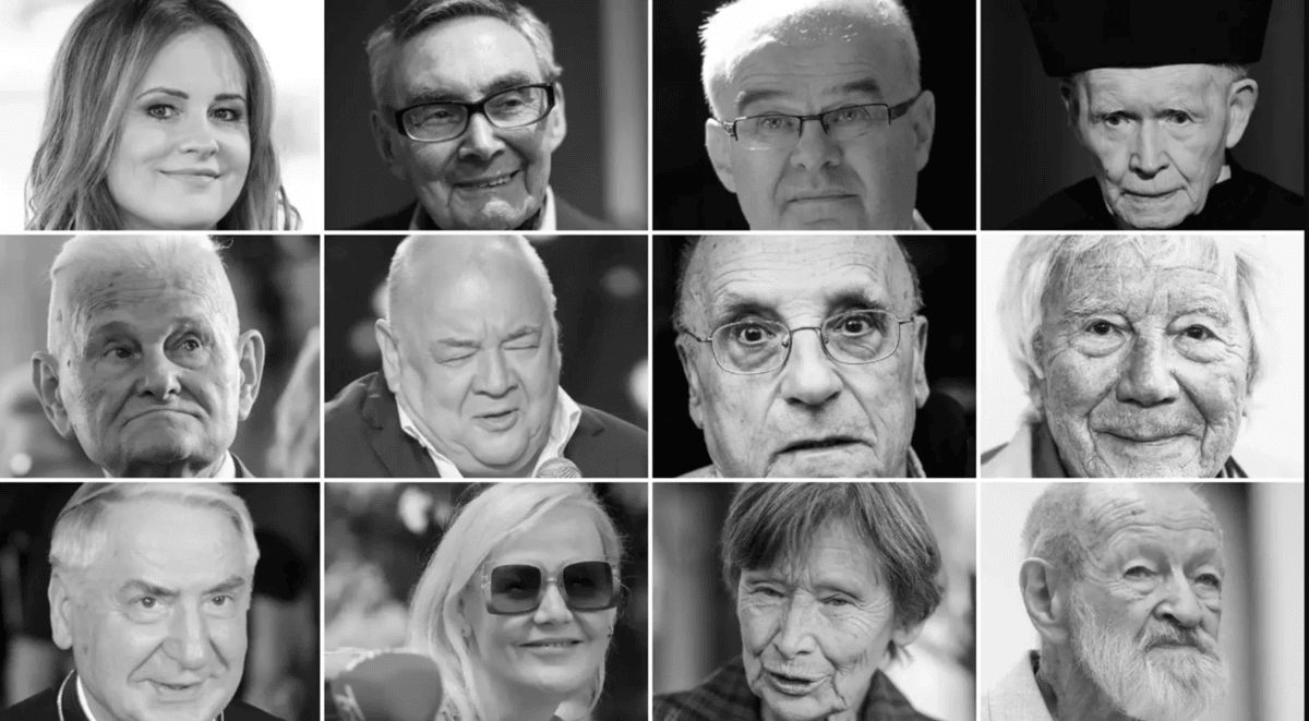 From the top left: Joanna Kołaczkowska, Marian Turki, gen. Waldemar Skrzypczak, Adam Strzembosz, Bogusław Nizieński, Stanisław Soyka, Marcel Łoziński, Tadeusz Rolke, abp Józef Kowalczyk, Katarzyna Stoparczyk, Jadwiga Jankowska-Cieślak and Juliusz Kulesza.