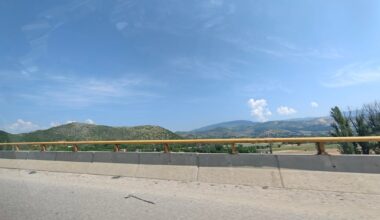 The A2/E65 (Mother Theresa Highway) (🇲🇰 North Macedonia) towards Ohrid