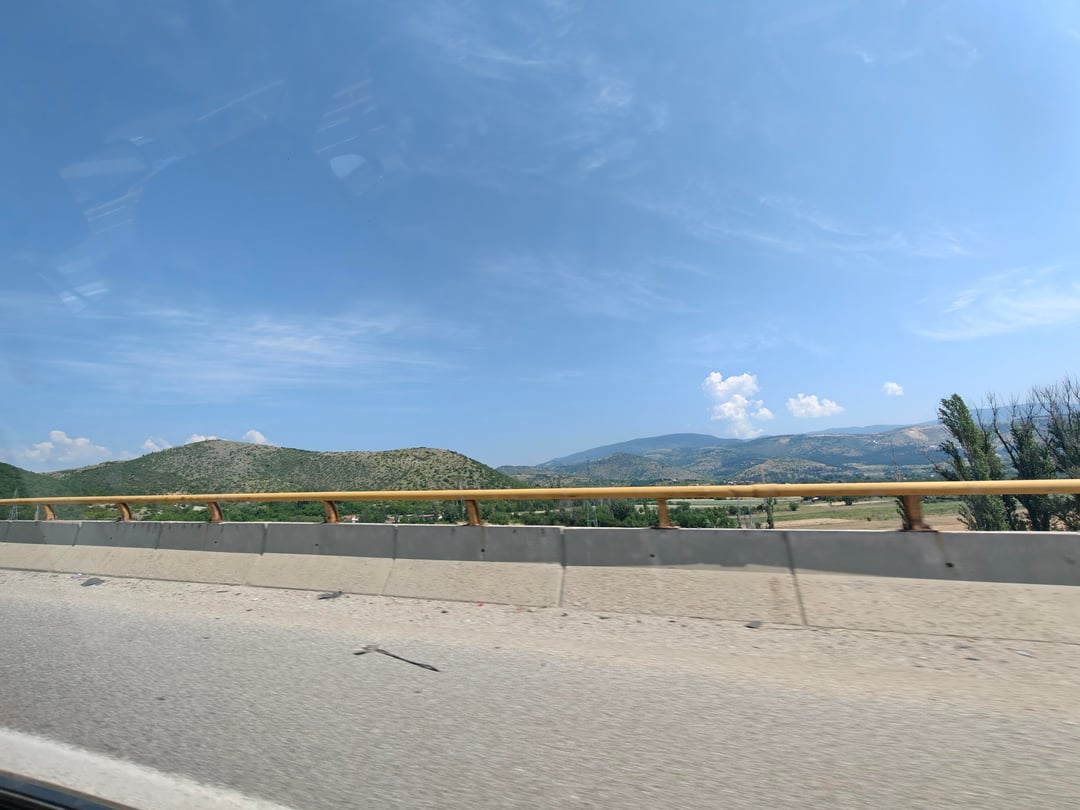 The A2/E65 (Mother Theresa Highway) (🇲🇰 North Macedonia) towards Ohrid