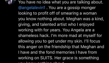Wendell Pierce, who played Meghan’s dad on Suits, calls Angela Levin a ‘shameless hack’ on X after Levin claims that Meghan’s former costars found her ‘difficult’; says Meghan is ‘kind and giving’