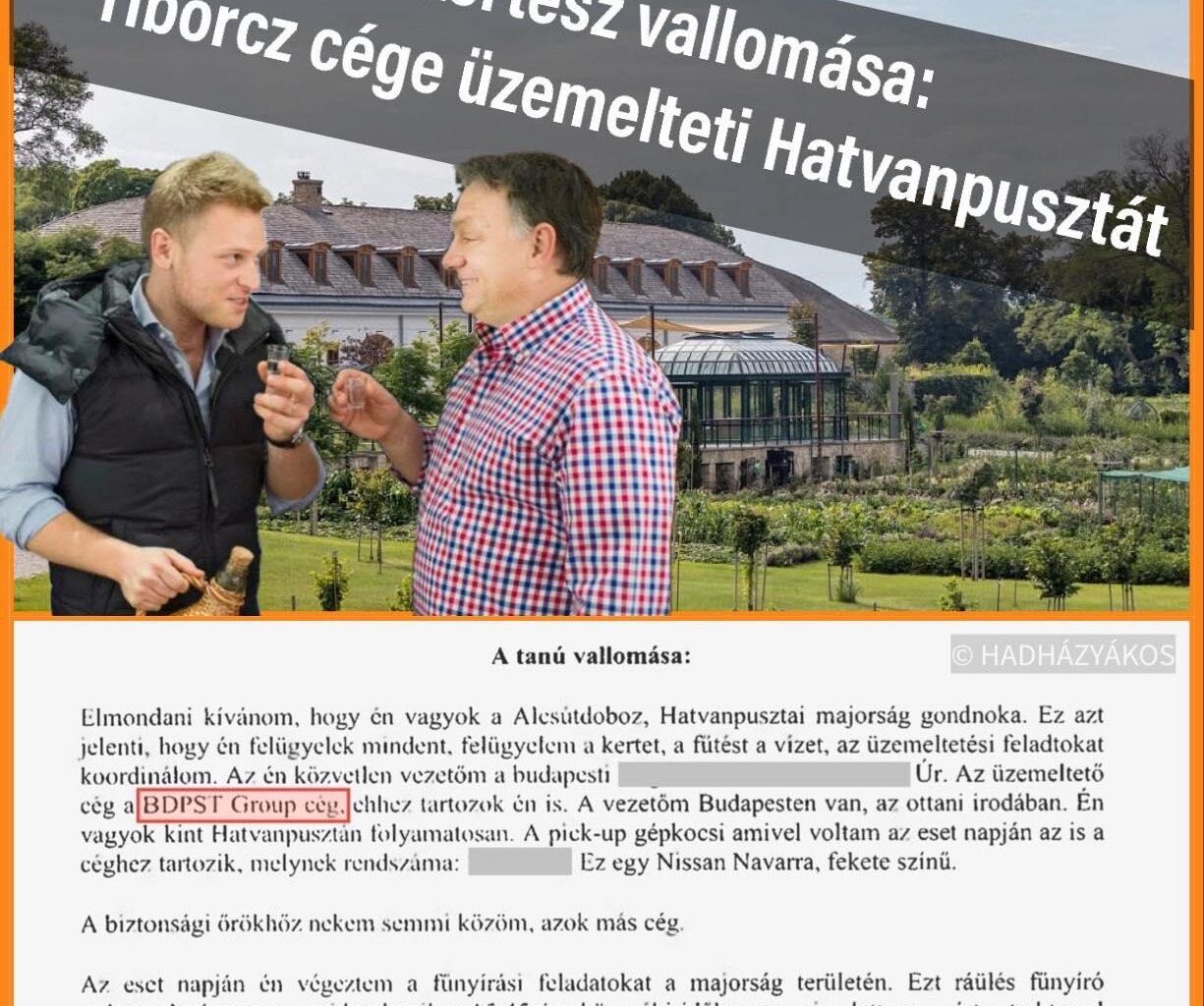 Upsz! Véletlenül kiderült, hogy a Nemzet Veje üzemelteti Hatvanpusztát. Tehát: Hatvanpuszta Orbán Győzőé, Mészáros Lőrincz építette és pénzelte, Tiborcz István pedig a fenntartója. Ó igen, és Viktornak ehhez semmi köze