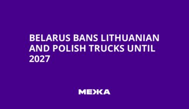 Belarus bans Lithuanian and Polish trucks until 2027 | Ukraine news