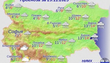 Облачна и дъждовна събота