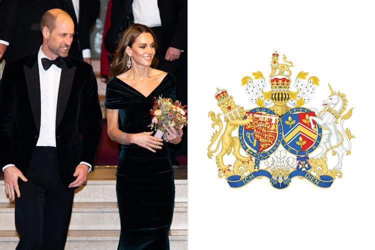 Kate Middleton and Prince William Quietly Debut New Coat of Arms 3 Years After Becoming the Prince and Princess of Wales