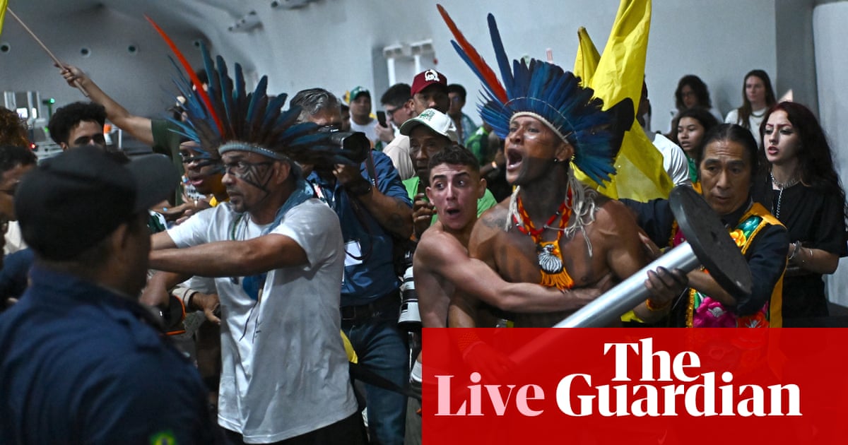 Cop30 live: US looms over talks despite absence as protests at venue continue | Cop30