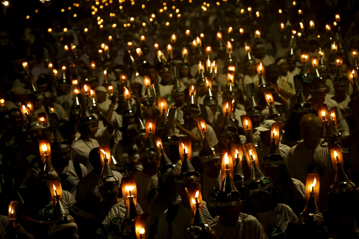 Demonstrations via candlelight in Belém, Brazil (COP30)
