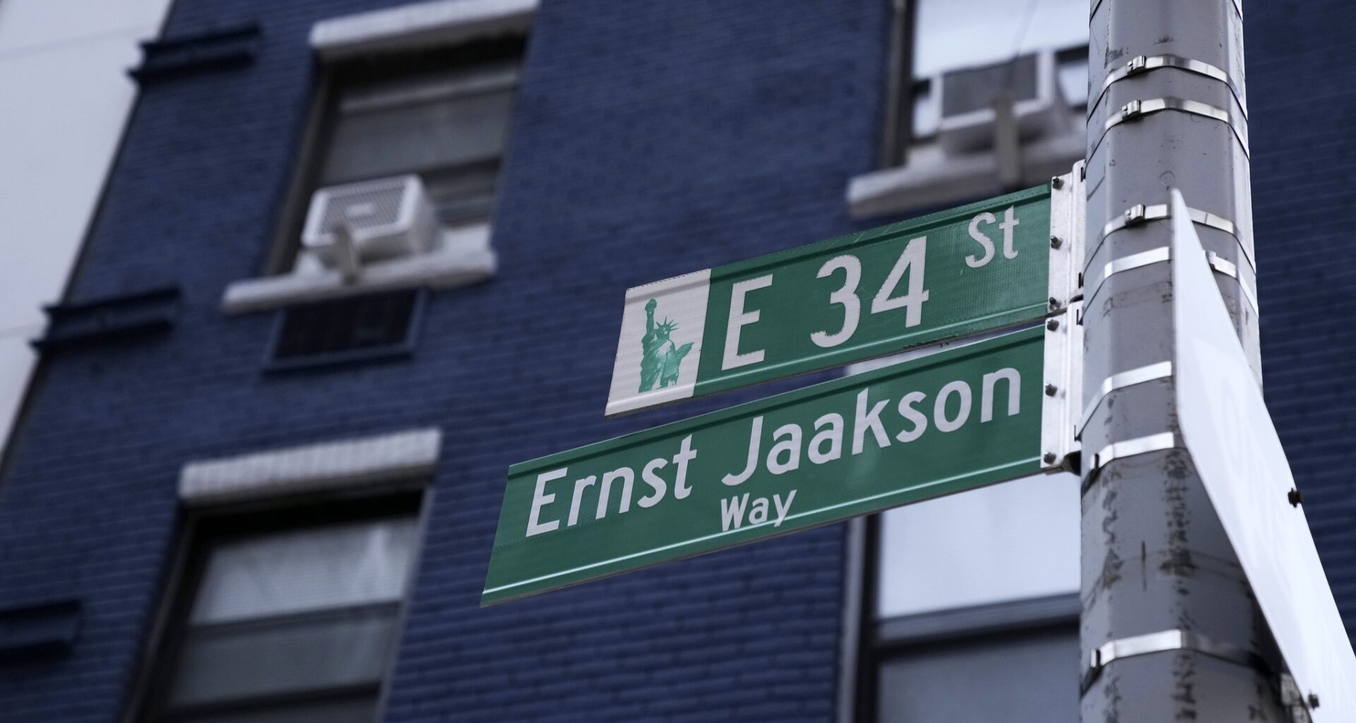 New York City has added a new name to its map: Ernst Jaakson Way. Photo by the Estonian foreign ministry.