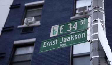 New York City has added a new name to its map: Ernst Jaakson Way. Photo by the Estonian foreign ministry.