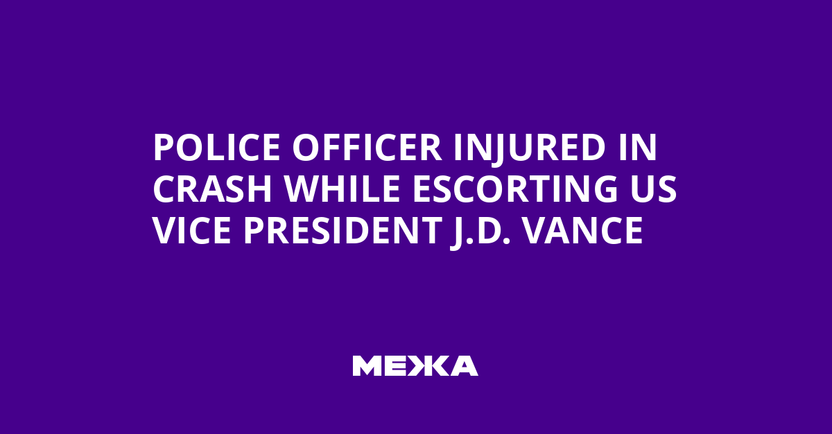 Police Officer Injured in Crash While Escorting US Vice President J.D. Vance | Ukraine news