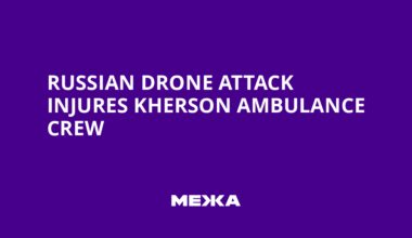Russian Drone Attack Injures Kherson Ambulance Crew