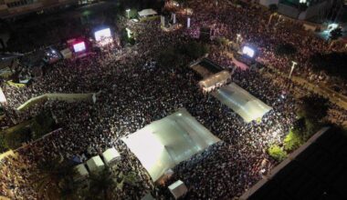 Thousands of Israelis protest in Tel Aviv