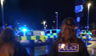 Nine people suffer life-threatening injuries after series of stabbings on train, two arrested