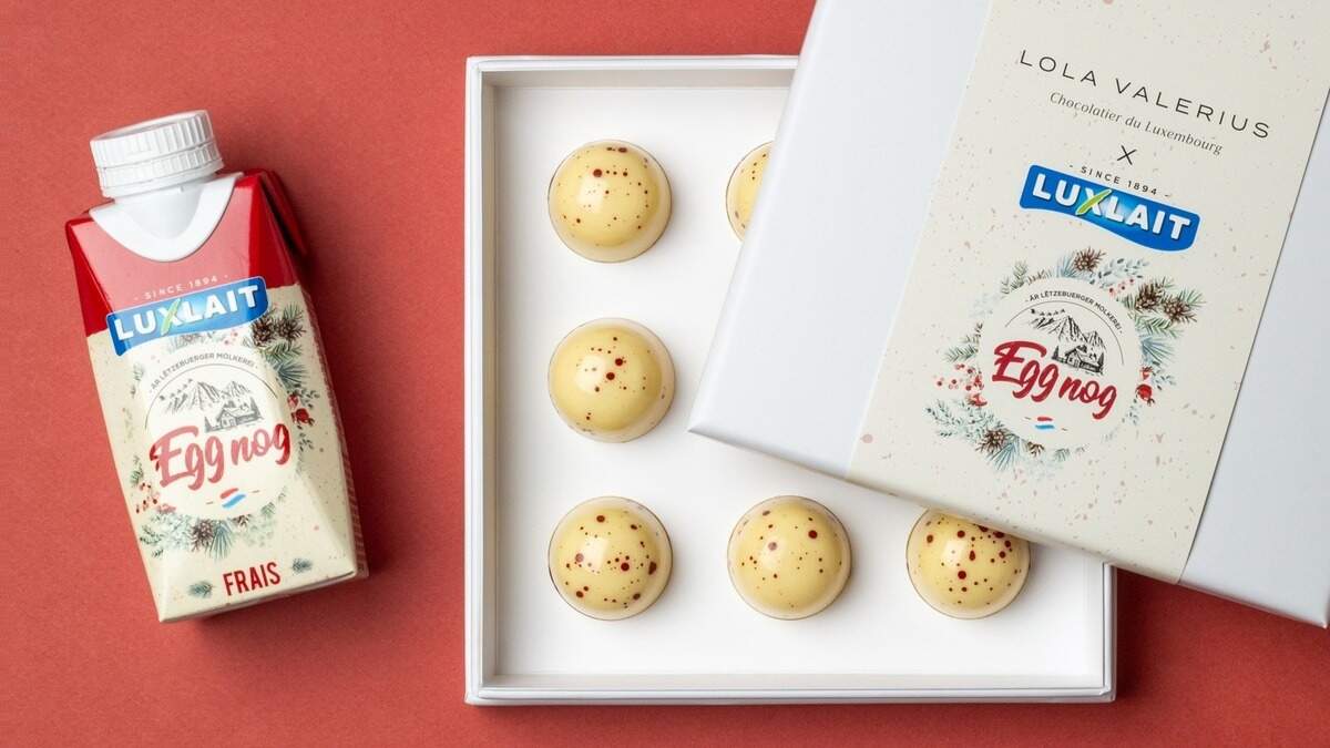 L’Eggnog (ou lait de poule) se croque désormais en chocolat.