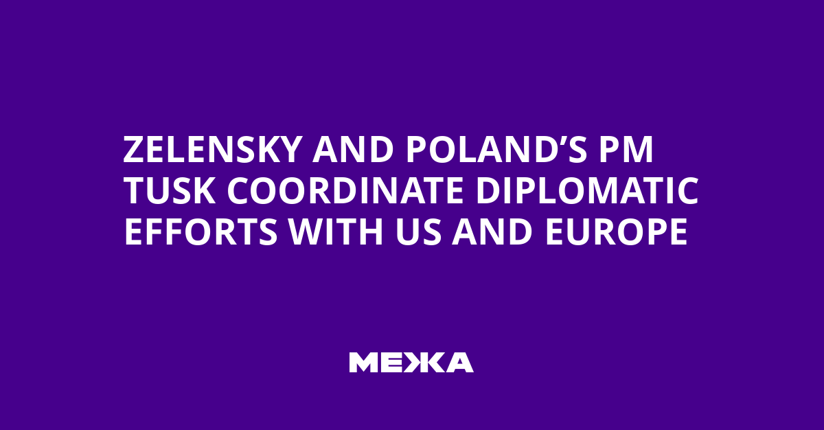 Zelensky and Poland’s PM Tusk Coordinate Diplomatic Efforts with US and Europe | Ukraine news