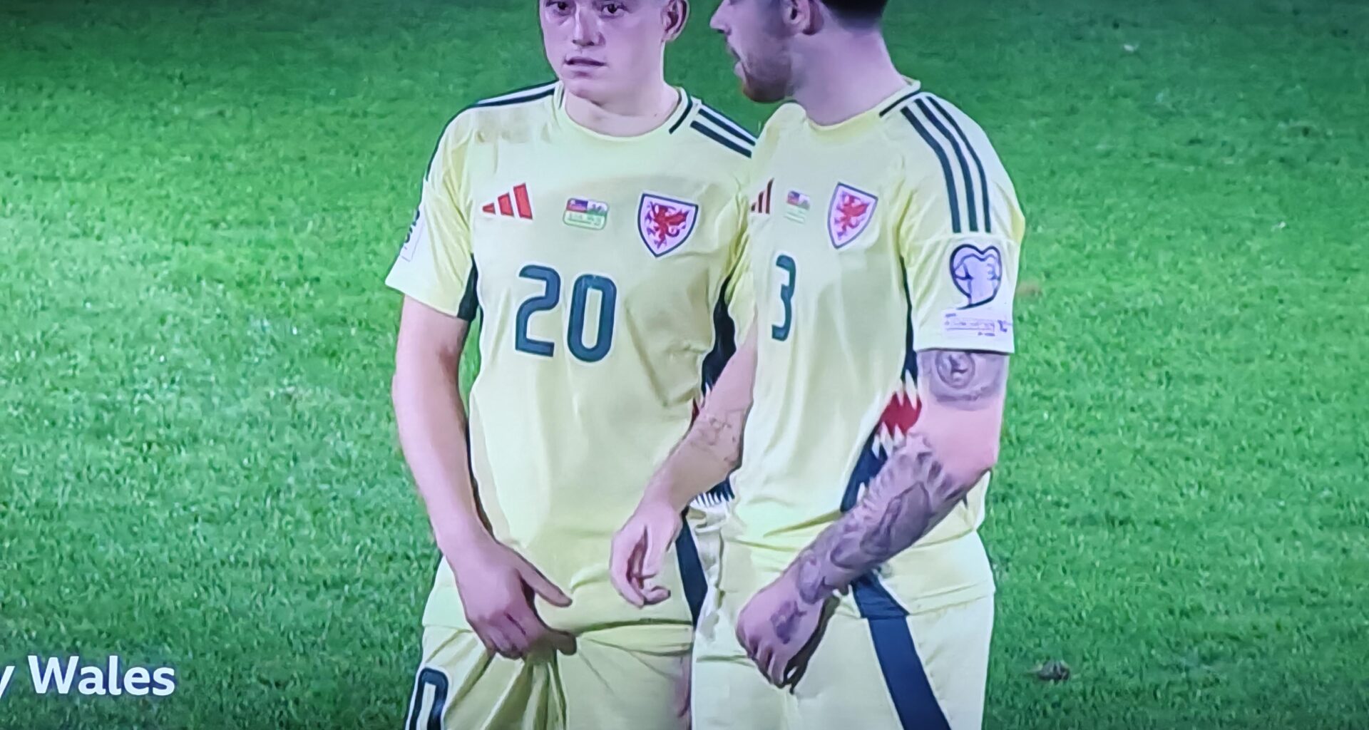 "You couldn't ask for a better pair of balls across the box" - Nia Jones