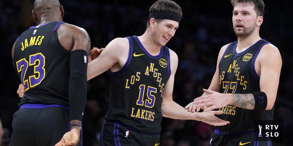 LA Lakers - Utah 67:71 (polčas, Dončić 20 točk)