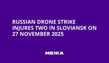 Russian Drone Strike Injures Two in Sloviansk on 27 November 2025 | Ukraine news