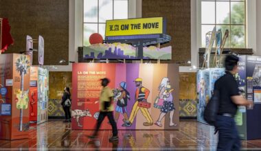 ‘LA on the Move’: Union Station exhibition turns wildlife data into art | Arts and Culture