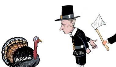 5 critical cartoons about the proposed Russia-Ukraine peace deal