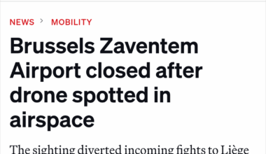 A hello from Belgium, we're also in the airport shutdown club.